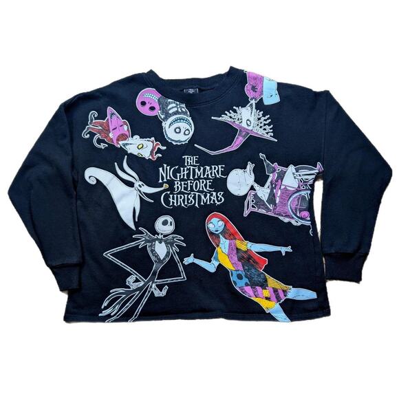 NWOT NIGHTMARE BEFORE CHRISTMAS CROP TOP - Picture 1 of 4